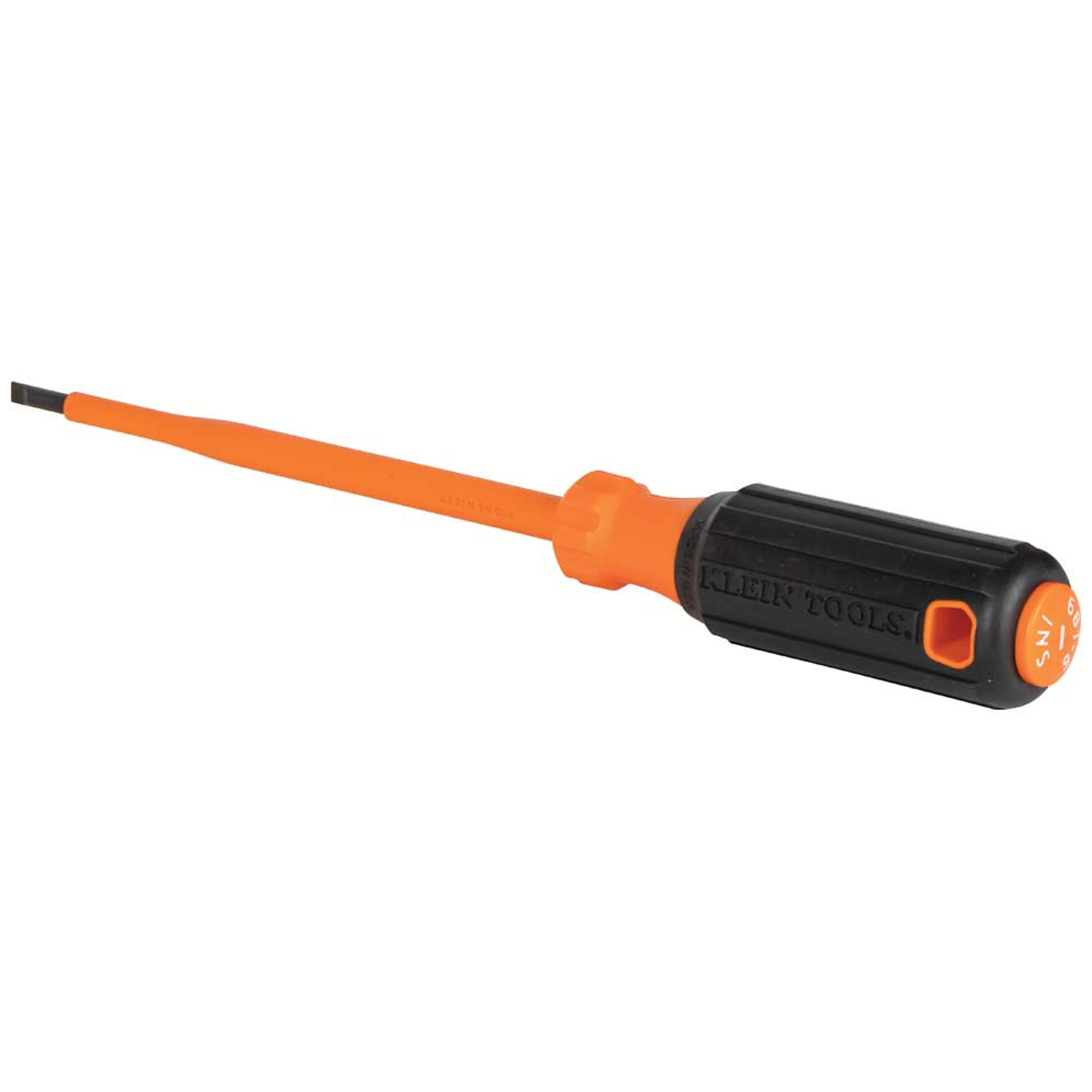 Klein Tools, Insulated Screwdriver, 3/16in. Cabinet Tip, 6in., Drive Type Other, Model# 6816INS